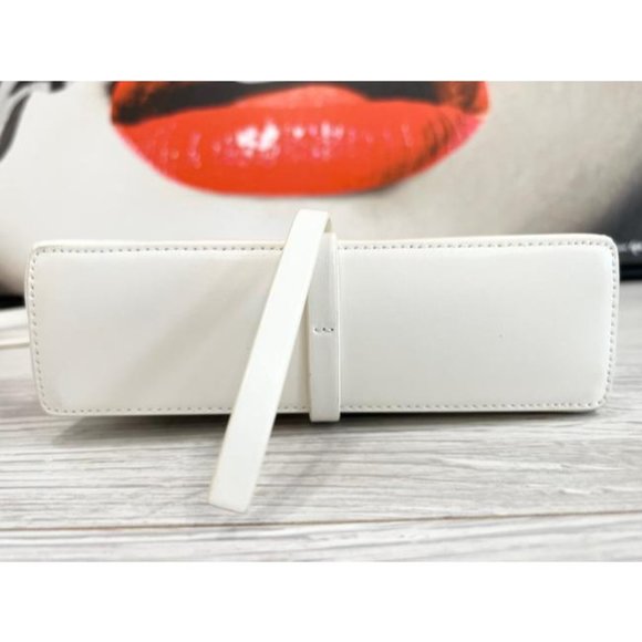 GIVENCHY Cut Out Mini Ivory White Box Calfskin Leather Shoulder Bag - Picture 7 of 12
